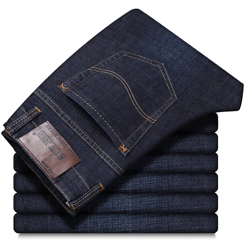 2022 Autumn Winter Men's Black Brand Jeans High Quality Business Straight-Leg Stretch Denim Trousers Male Classic Brand Pants
2022 Autumn Winter Men's Black Brand Jeans High Quality Business Straight-Leg Stretch Denim Trousers Male Classic Brand Pants