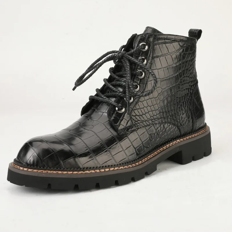Crocodile luxury brand high quality designer shoes women leather genuine Martin boots 2021 autumn winter new men's middle top
Crocodile luxury brand high quality designer shoes women leather genuine Martin boots 2021 autumn winter new men's middle top