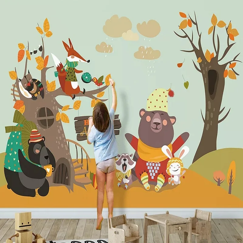 New Custom large mural 3D wallpaper cute Nordic cartoon bear baby children's bedroom mural TV back wall decor deep 5D embossed
New Custom large mural 3D wallpaper cute Nordic cartoon bear baby children's bedroom mural TV back wall decor deep 5D embossed