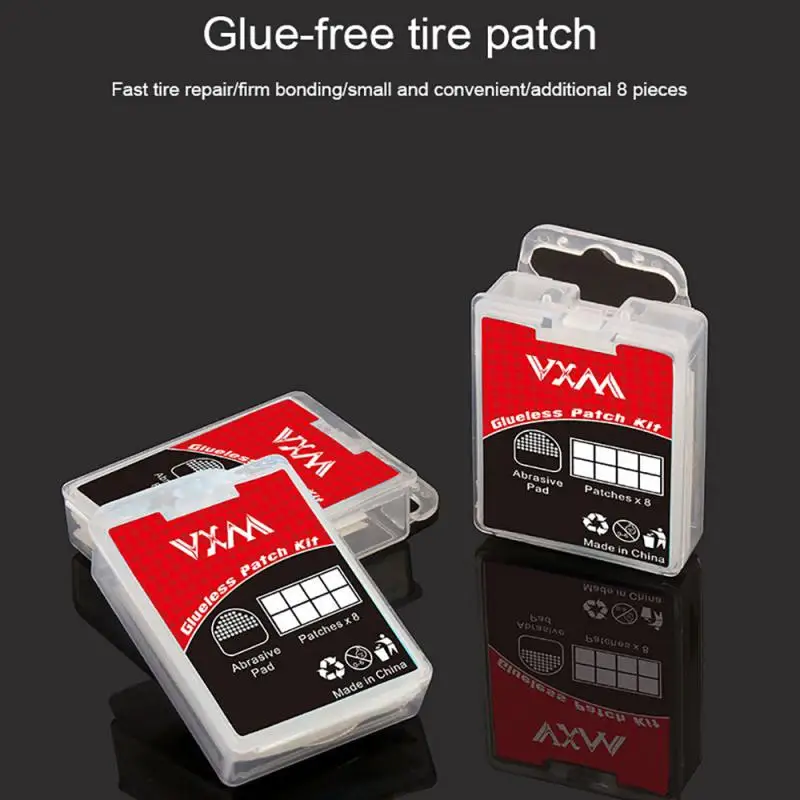 VXM Bicycle Puncture Repair Patch 8-piece Quick Tire Repair Film Box Set Mountain Bike Transparent Glue-free Tire Repair Patch
VXM Bicycle Puncture Repair Patch 8-piece Quick Tire Repair Film Box Set Mountain Bike Transparent Glue-free Tire Repair Patch