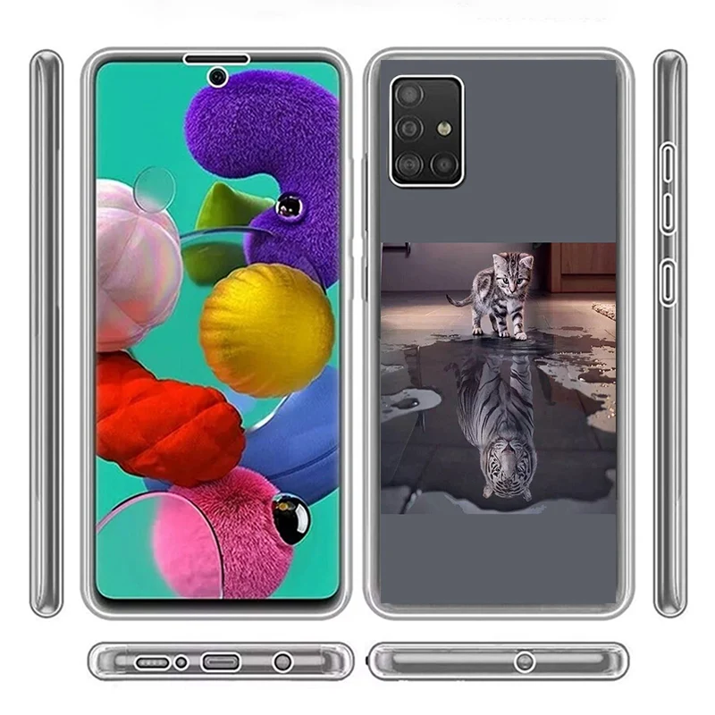 Чехол для телефона Samsung Galaxy A71 (5G) чехол Прозрачный мягкий силиконовый