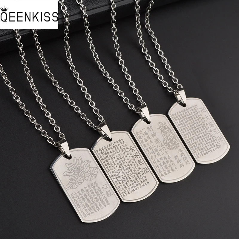 QEENKISS NC810 Fine Jewelry Wholesale Fashion Trendy Woman Man Birthday Wedding Gift XINJING Buddhism Titanium Steel Necklace
QEENKISS NC810 Fine Jewelry Wholesale Fashion Trendy Woman Man Birthday Wedding Gift XINJING Buddhism Titanium Steel Necklace