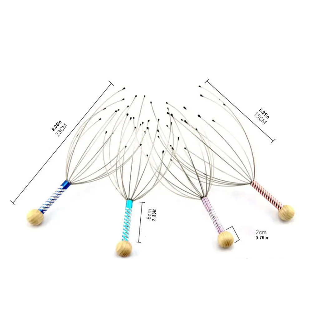 Relaxing Head Massage Head Grabber Engraved Steel Wire Head Massage Tool Stress Relief Scalp Massager Random Color
Relaxing Head Massage Head Grabber Engraved Steel Wire Head Massage Tool Stress Relief Scalp Massager Random Color