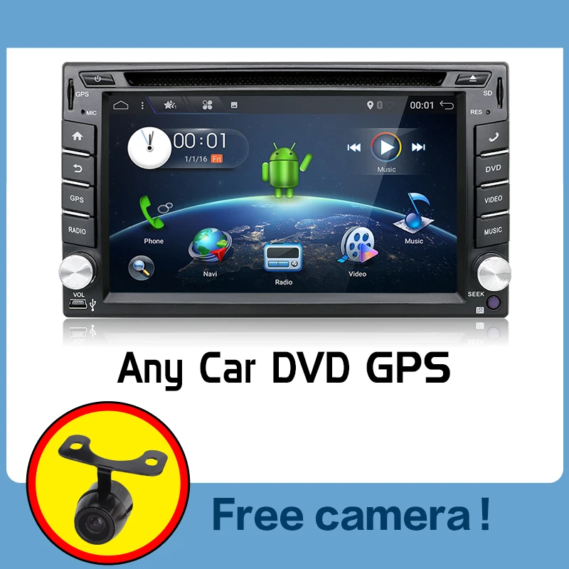 Универсальный автомобильный DVD плеер 2 din Android 10 0 GPS + Wifi Bluetooth радио процессор 32 ГБ