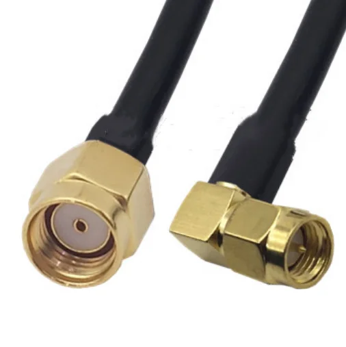 RP-SMA Male To SMA Male Right Angle connector 5D-FB 50-5 Coaxial RF Adapter Jumper Cable 50ohm
RP-SMA Male To SMA Male Right Angle connector 5D-FB 50-5 Coaxial RF Adapter Jumper Cable 50ohm