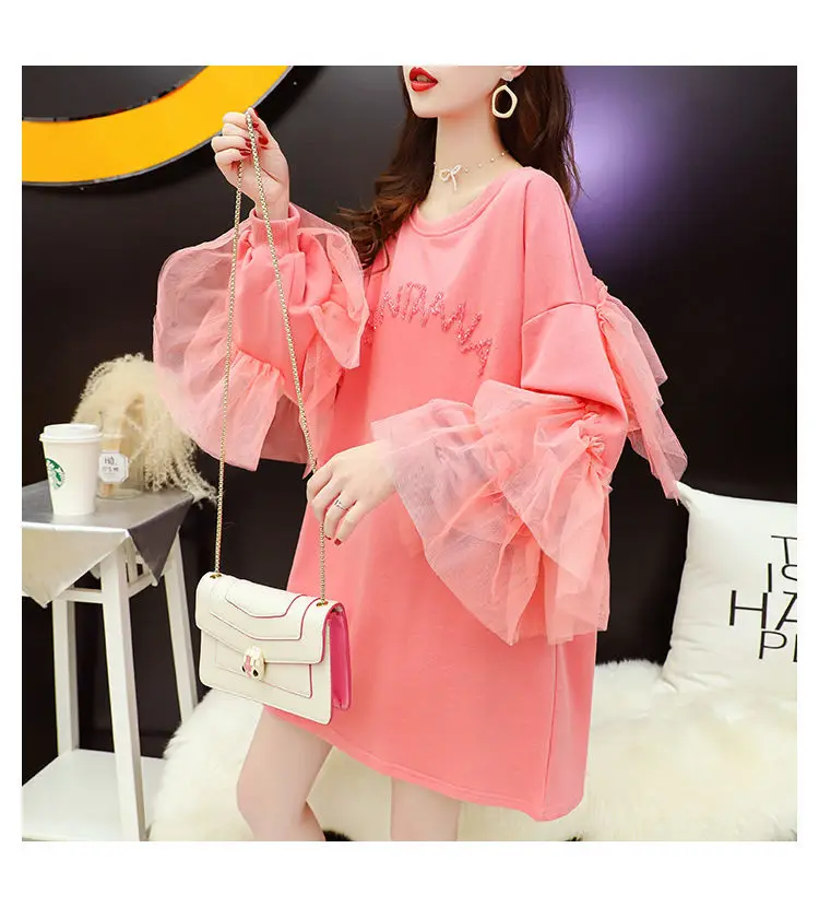 Hoodies Women Mesh Patchwork Sweater Women's Loose Top Women's Coat Hoodies Sweatshirts Tops Sudaderas 
Hoodies Women Mesh Patchwork Sweater Women's Loose Top Women's Coat Hoodies Sweatshirts Tops Sudaderas