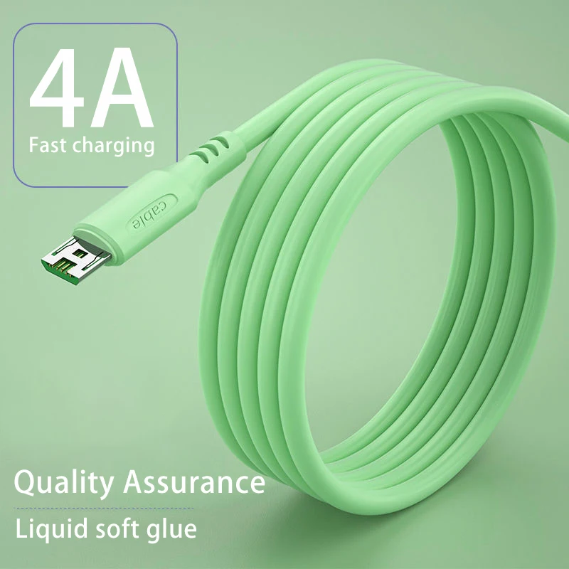 

Kebiss for Oppo Smartphone 4A Fash Charging Data Cable Usb Cable,New Liquid Flexible Glue USB Micro Cable Charger charging cable