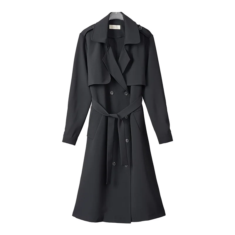 2021 Spring Autumn Casual Double Breasted Simple Windbreaker Chic Office Elegant Korean Trench Coat Female
2021 Spring Autumn Casual Double Breasted Simple Windbreaker Chic Office Elegant Korean Trench Coat Female