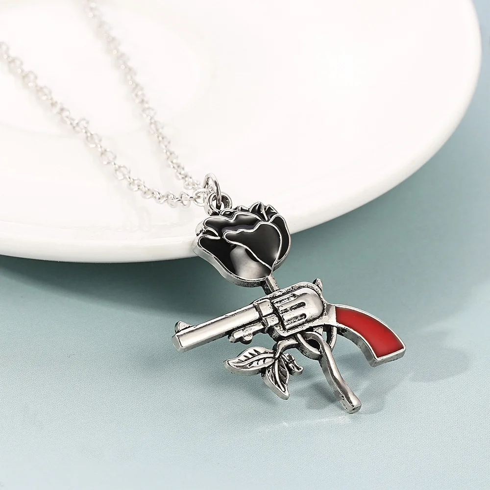 Vintage Rose Gun Necklace Charms Chain Choker Collar Statement Necklace Pendants Woman Fashion Jewelry Accessories
Vintage Rose Gun Necklace Charms Chain Choker Collar Statement Necklace Pendants Woman Fashion Jewelry Accessories
