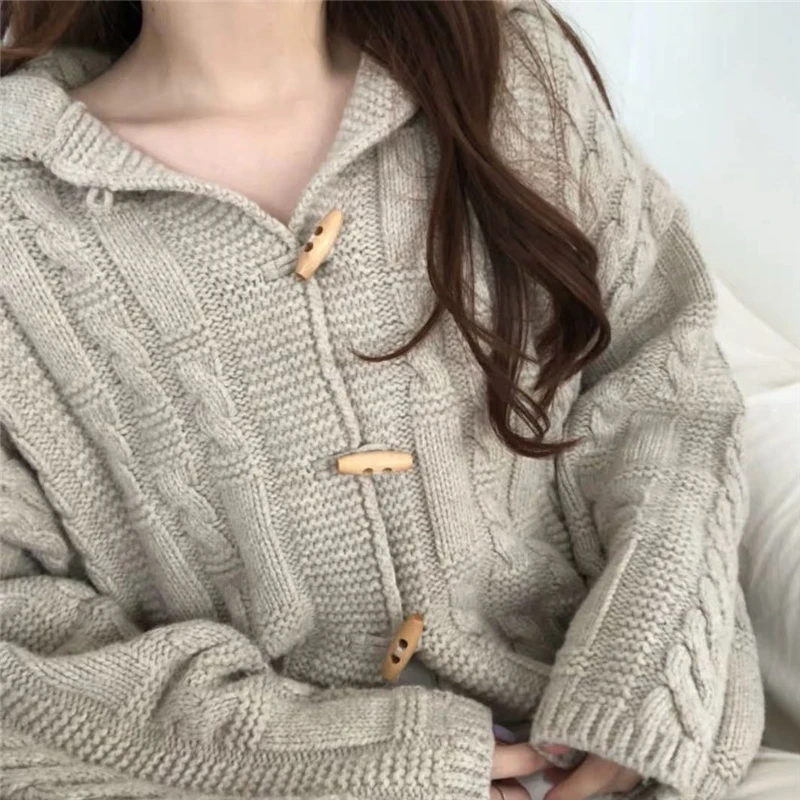 Japanese Style Vintage Sweater Women's Autumn and Winter Loose Korean Style Thickened Outer Wear Student Idle Style Pullover
Japanese Style Vintage Sweater Women's Autumn and Winter Loose Korean Style Thickened Outer Wear Student Idle Style Pullover