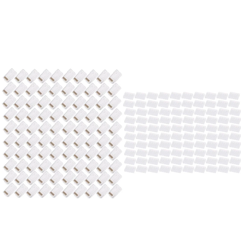 100Pcs RJ45 CAT6 8-Pin Modular Plugs UTP Unshielded Version With Loading Bar
100Pcs RJ45 CAT6 8-Pin Modular Plugs UTP Unshielded Version With Loading Bar