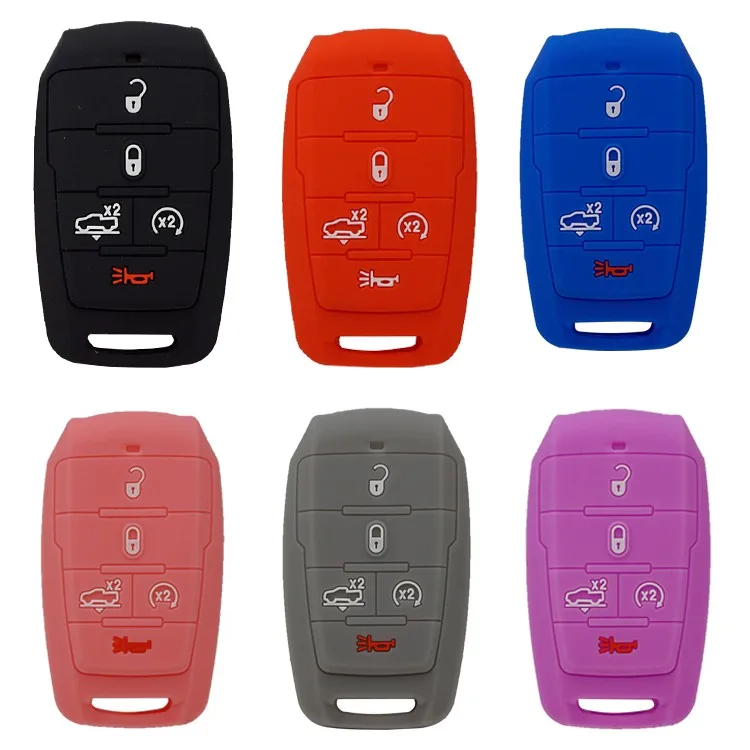 Cocolockey 5 Button Silicone Car Key Cover Case Holder for Dodge RAM 1500 Limited LongHorn 2019 2020
Cocolockey 5 Button Silicone Car Key Cover Case Holder for Dodge RAM 1500 Limited LongHorn 2019 2020