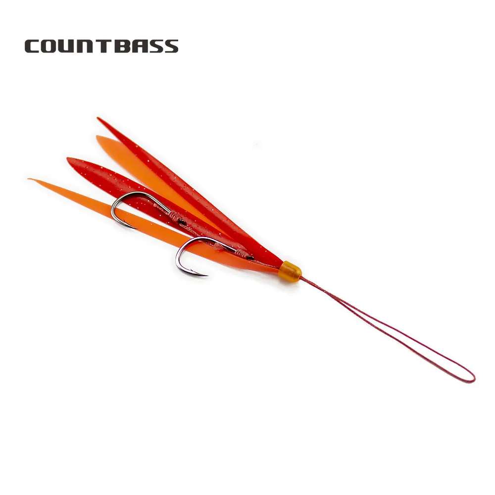 COUNTBASS 10pcs Slider Kabura Jigging Madai Assist Hooks Tai Rubbers Silicone Skirts for Bottom Snapper Fishing Lures
COUNTBASS 10pcs Slider Kabura Jigging Madai Assist Hooks Tai Rubbers Silicone Skirts for Bottom Snapper Fishing Lures