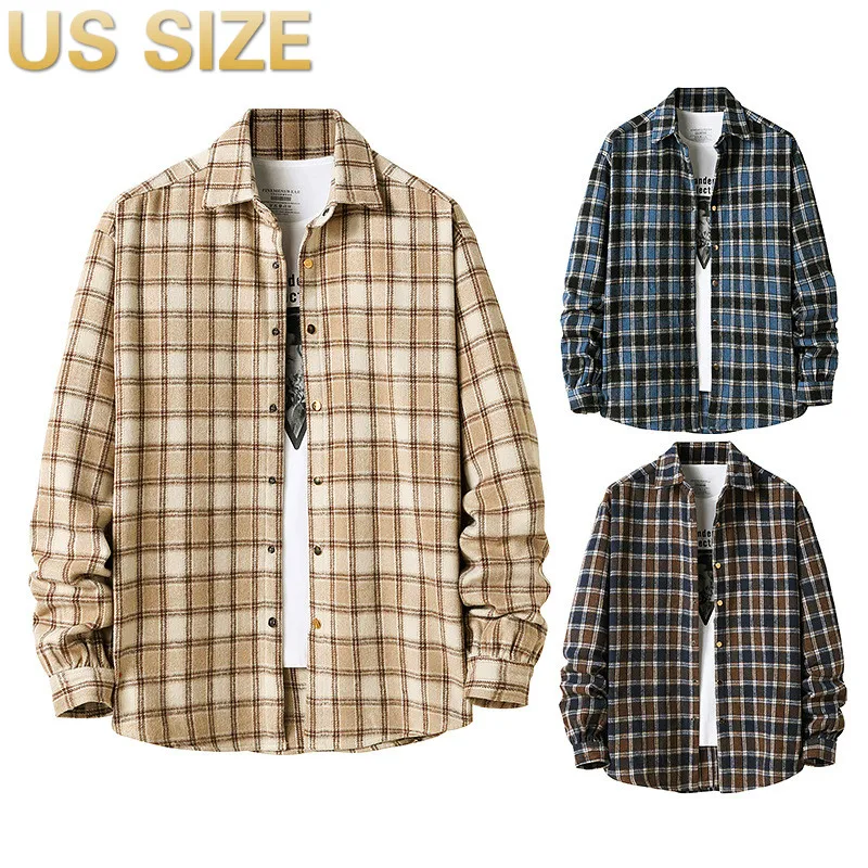 Men Flannel plaid shirt men's Casual Long Sleeve Shirt Soft Comfort Slim Fit Styles Brand Man Plus Size
Men Flannel plaid shirt men's Casual Long Sleeve Shirt Soft Comfort Slim Fit Styles Brand Man Plus Size