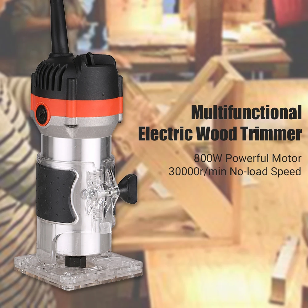 Multifunctional Electric Wood Trimmer Wood Router Laminate Trimmer Slotting Trimming Grooving Machine for Woodworker Carpenter
Multifunctional Electric Wood Trimmer Wood Router Laminate Trimmer Slotting Trimming Grooving Machine for Woodworker Carpenter