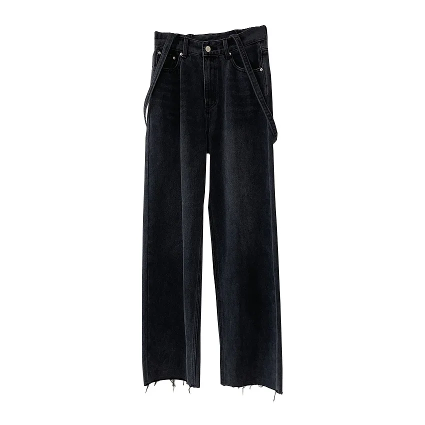 TVVOVVIN New Korean Straight High Waist Denim Suspenders Washable Pants Spring Vintage Gray Loose Casual Jeans 5QI6
TVVOVVIN New Korean Straight High Waist Denim Suspenders Washable Pants Spring Vintage Gray Loose Casual Jeans 5QI6