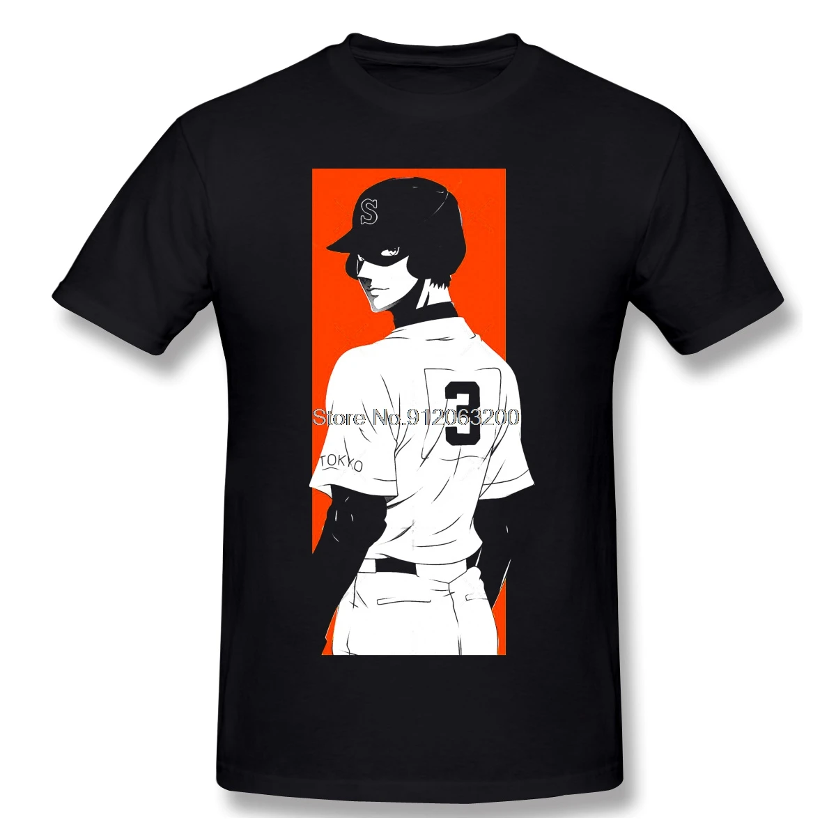 Eijun Sawamur NumThree Mask T-Shirt Men Cotton Short Summer Sleeve Janpanese Anime Diamond No Ace Comic Casual Shirt Loose
Eijun Sawamur NumThree Mask T-Shirt Men Cotton Short Summer Sleeve Janpanese Anime Diamond No Ace Comic Casual Shirt Loose