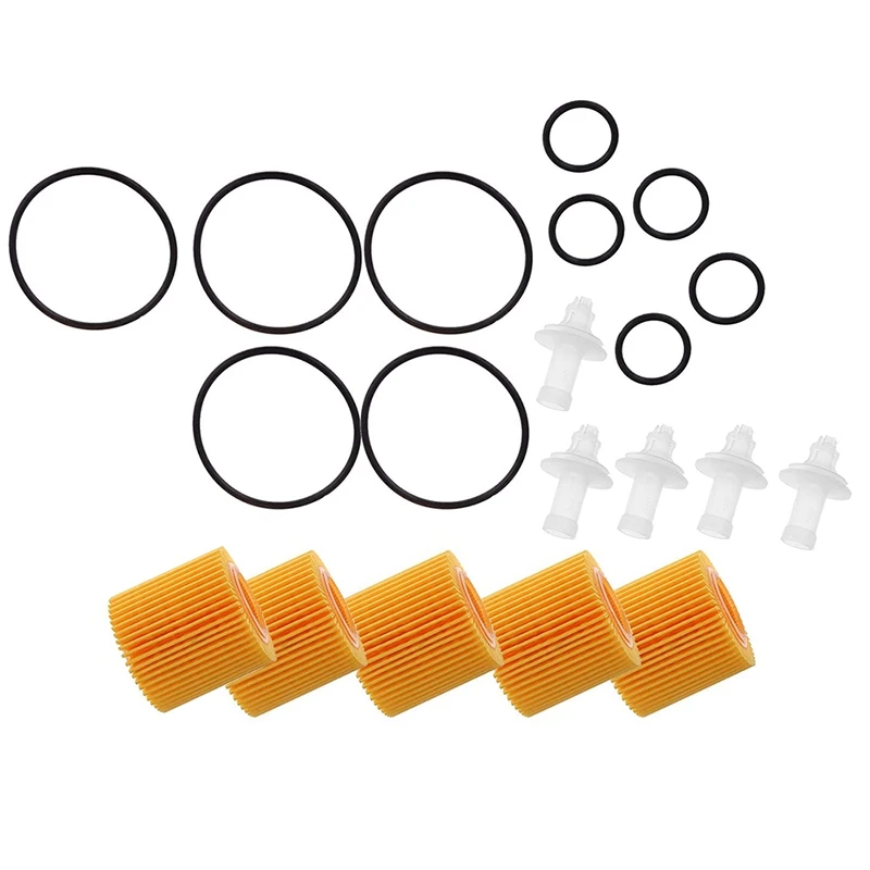 5 Pcs Oil Filter Set 04152-YZZA6 for Toyota Corolla Prius Scion Im Xd
5 Pcs Oil Filter Set 04152-YZZA6 for Toyota Corolla Prius Scion Im Xd