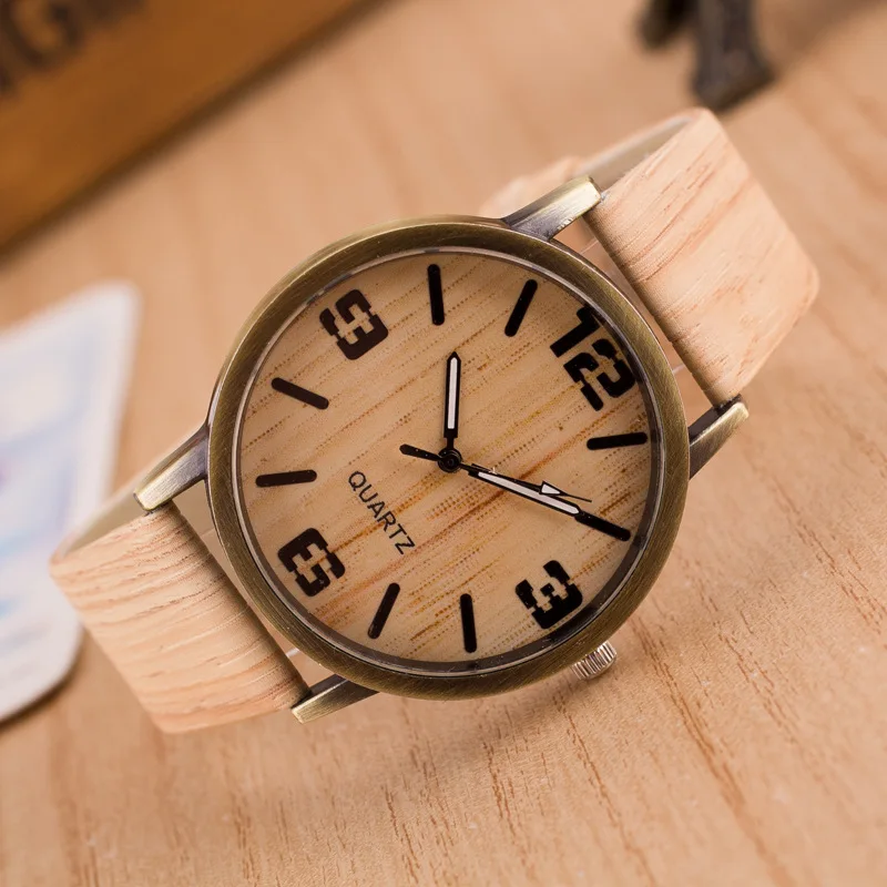 CAY Fashion Wood Grain Watch Men Women Popular Leather Imitation Wood Analog Quartz Watch Ladies Montre Femme
CAY Fashion Wood Grain Watch Men Women Popular Leather Imitation Wood Analog Quartz Watch Ladies Montre Femme