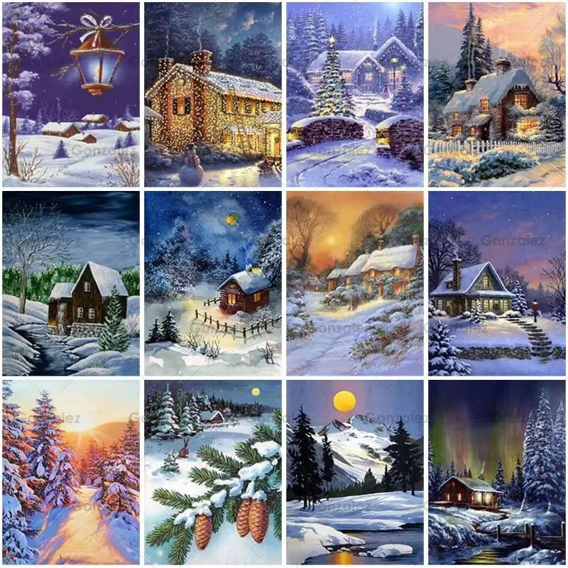 Diy Mosaic Embroidery Winter Snow Scenery Diamond Painting Full Drill Cross Stitch Art Handmade Gift Crafts Wall Home Decoration
Diy Mosaic Embroidery Winter Snow Scenery Diamond Painting Full Drill Cross Stitch Art Handmade Gift Crafts Wall Home Decoration