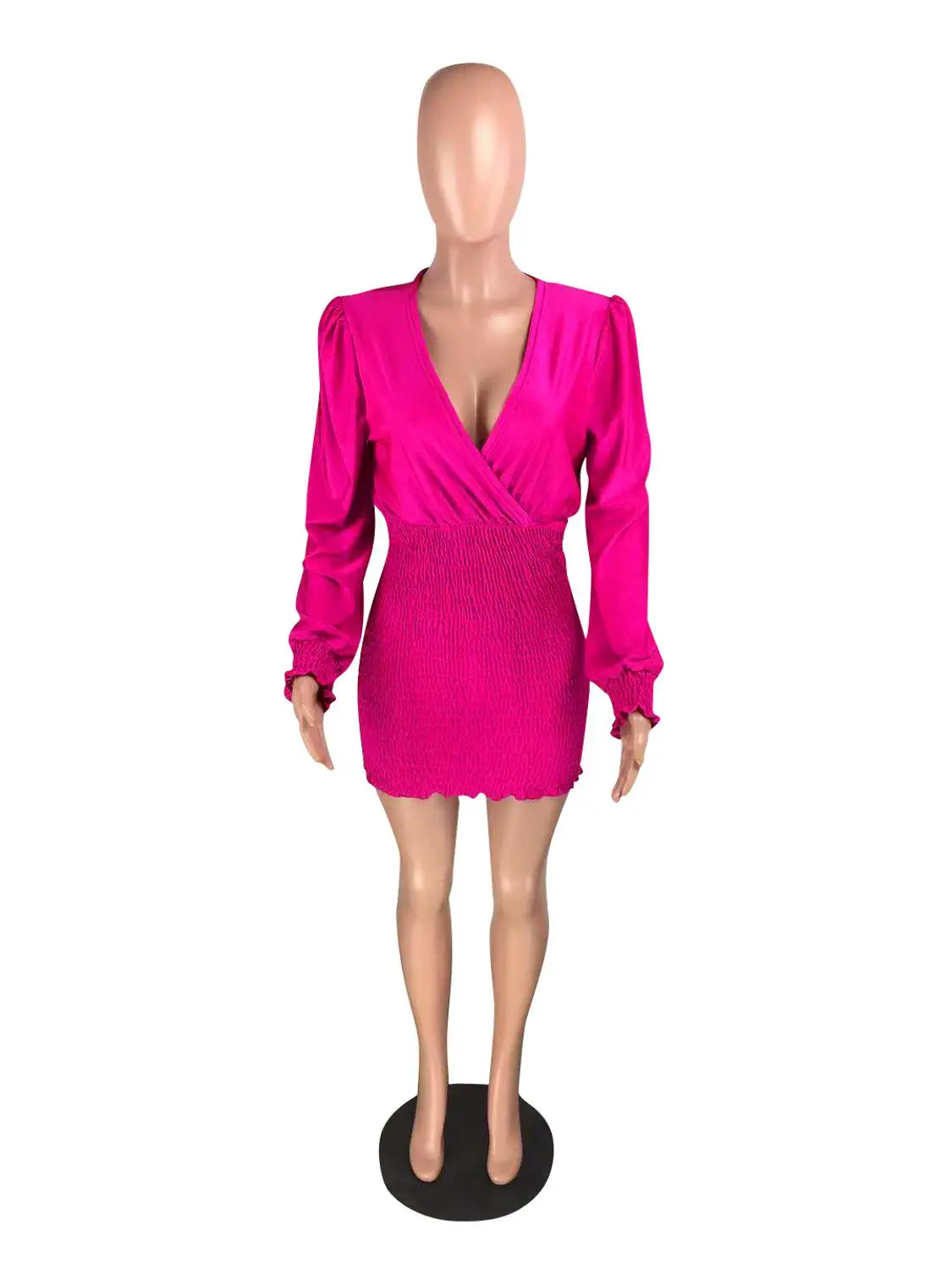 Rose Red Sexy Women Party Dress Deep V Neck Draped Bodycon Mini Dress
Rose Red Sexy Women Party Dress Deep V Neck Draped Bodycon Mini Dress