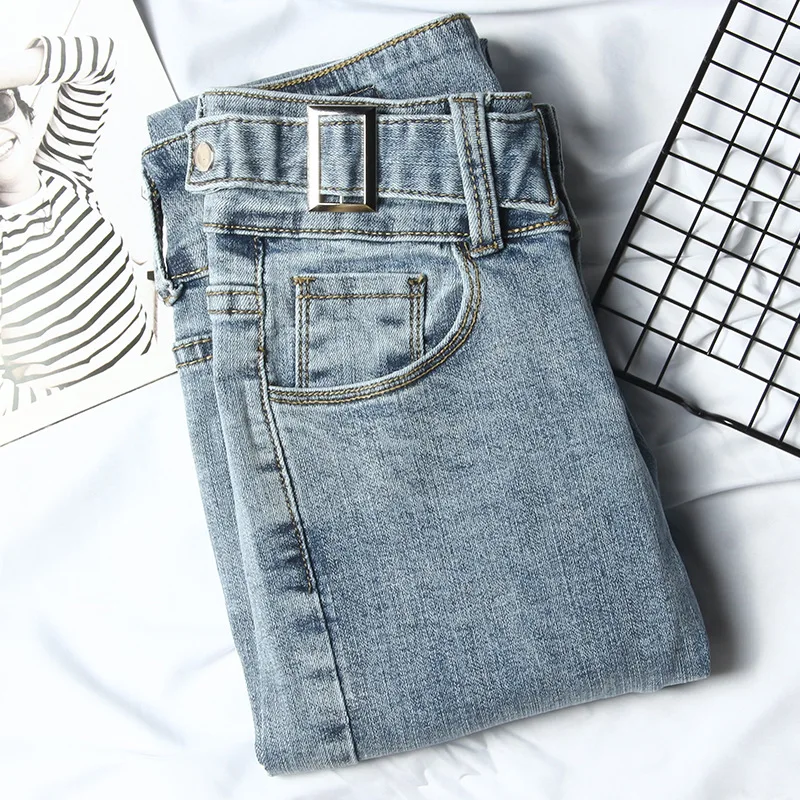 Jeans Woman Spring New Women Jeans Korean Version Thin Elastic Burrs High Waist Jeans
Jeans Woman Spring New Women Jeans Korean Version Thin Elastic Burrs High Waist Jeans