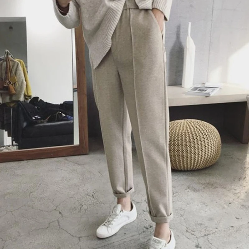 Korean Style Simple Solid Trousers Women Fashion Loose Autumn Trousers Woman 2021 Casual Straight-Leg Women's Pants Clothes
Korean Style Simple Solid Trousers Women Fashion Loose Autumn Trousers Woman 2021 Casual Straight-Leg Women's Pants Clothes