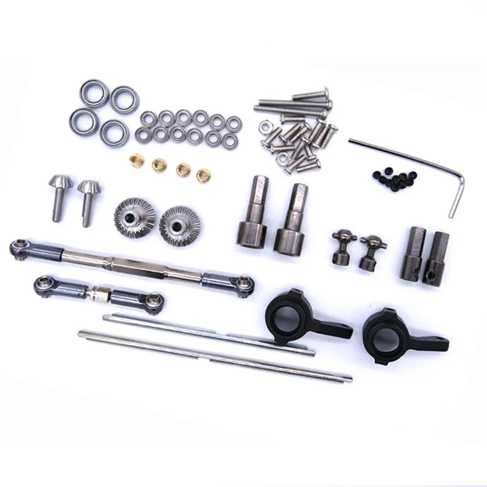 For 1/16 WPL C14/C24 JJRC B14/B24 RC Car Trunk Upgrade Parts Metal Steering Links Rod Gear Bridge Axle Set
For 1/16 WPL C14/C24 JJRC B14/B24 RC Car Trunk Upgrade Parts Metal Steering Links Rod Gear Bridge Axle Set