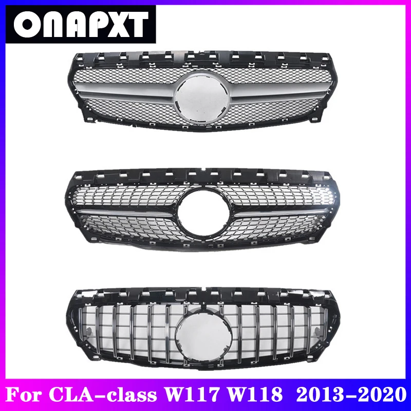 Автомобильный бампер для Mercedes-Benz CLA-Class W117 W118 Diamond GT AMG, пластиковый передний бампер, средний гриль, центральный вертикальный бампер 2013-2020 
Автомобильный бампер для Mercedes-Benz CLA-Class W117 W118 Diamond GT AMG, пластиковый передний бампер, средний гриль, центральный вертикальный бампер 2013-2020