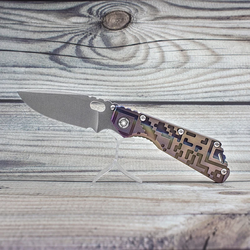 EVIL EYES Custom Folding Knife Strider SMF #47 Sharp M390 Blade 3D Titanium Handle Outdoor Pocket EDC Strong Tactical Tools
EVIL EYES Custom Folding Knife Strider SMF #47 Sharp M390 Blade 3D Titanium Handle Outdoor Pocket EDC Strong Tactical Tools