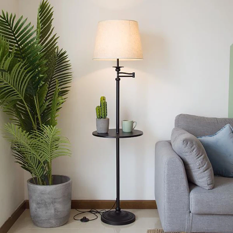 

Нордическая Минималистичная современная напольная Светодиодная лампа с регулируемым абажуром, домашний декор для кабинета, гостиной, стое...