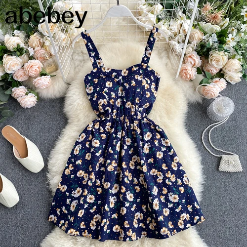 Beach Style Vestidos Print Floral Sexy Mini Dresses Women High Waist Sleeveless 2020 Summer Dress Holiday 16662
Beach Style Vestidos Print Floral Sexy Mini Dresses Women High Waist Sleeveless 2020 Summer Dress Holiday 16662