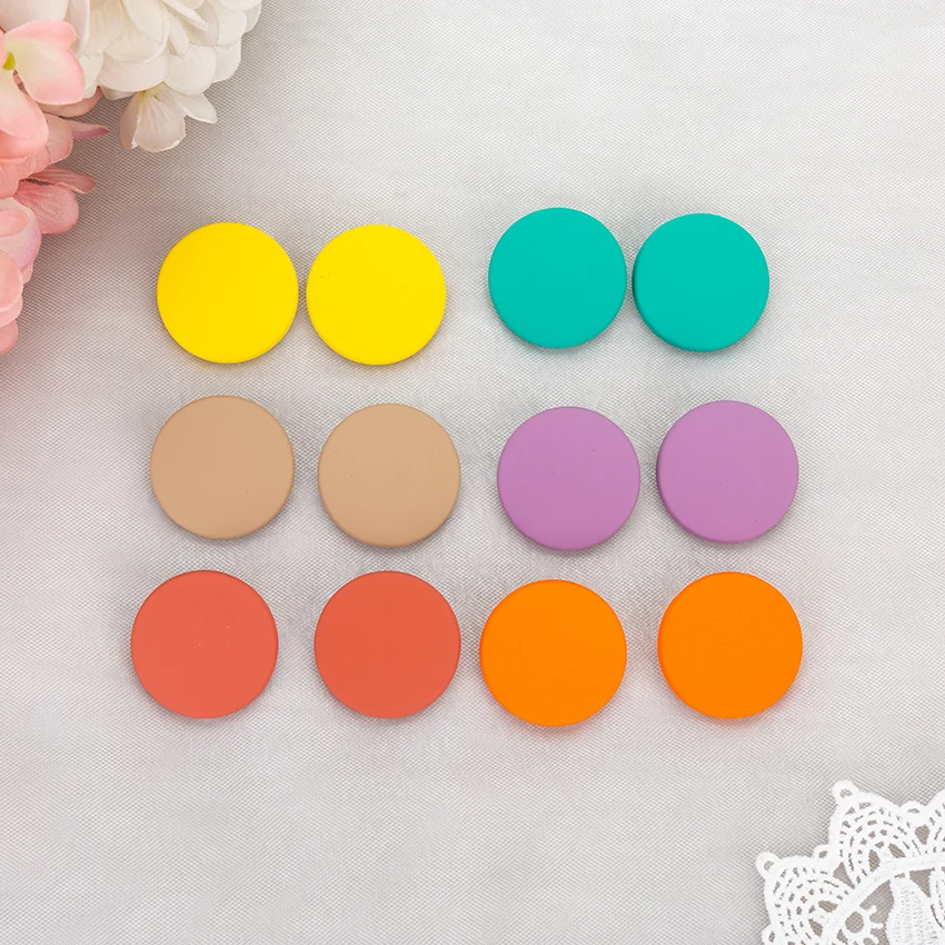 1 Pair Stud Earrings Resin Earring for Round Geometric Earring For Woman Birthday Gift Child Female Fashion Jewelry Gifts
1 Pair Stud Earrings Resin Earring for Round Geometric Earring For Woman Birthday Gift Child Female Fashion Jewelry Gifts