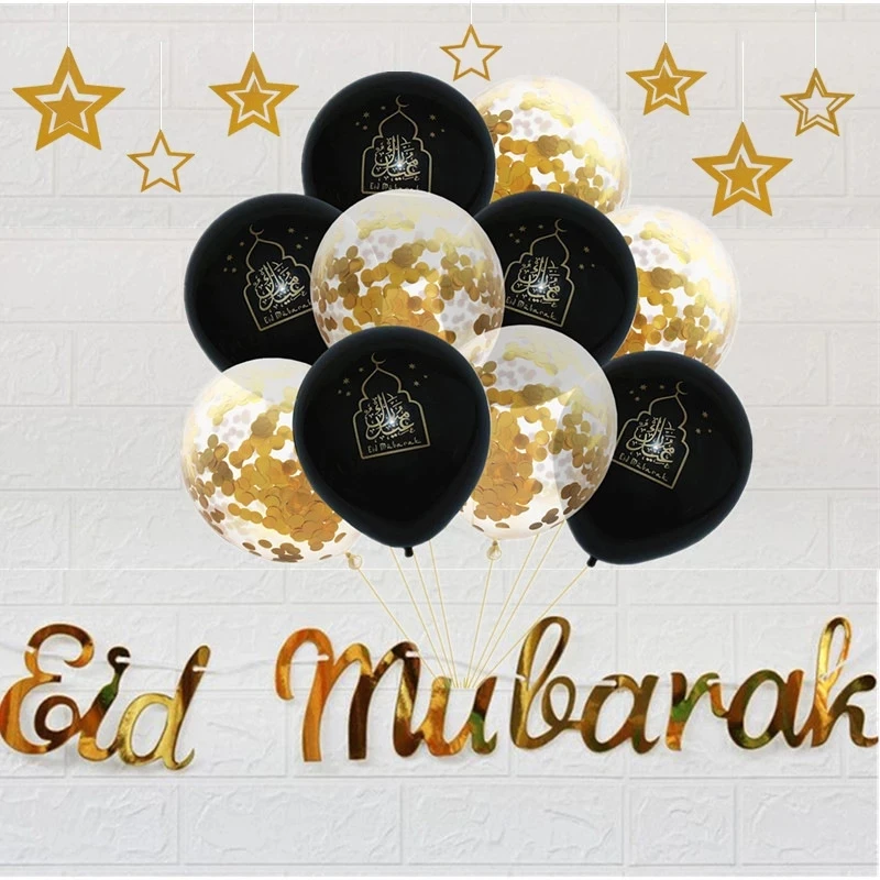 2021 Eid Mubarak Balloons Sets Eid Moubarak Decor Ramadan Kareem Eid Decorations Banner Star Moon Latex Balloon Party Supplies
2021 Eid Mubarak Balloons Sets Eid Moubarak Decor Ramadan Kareem Eid Decorations Banner Star Moon Latex Balloon Party Supplies