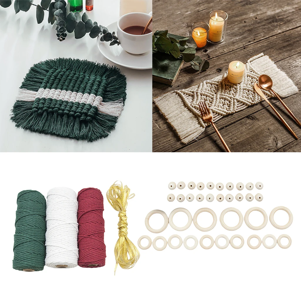 43Pc Macrame Cord 3mm Natural Cotton Rope String for Wall Hanging, Plant Hangers
43Pc Macrame Cord 3mm Natural Cotton Rope String for Wall Hanging, Plant Hangers
