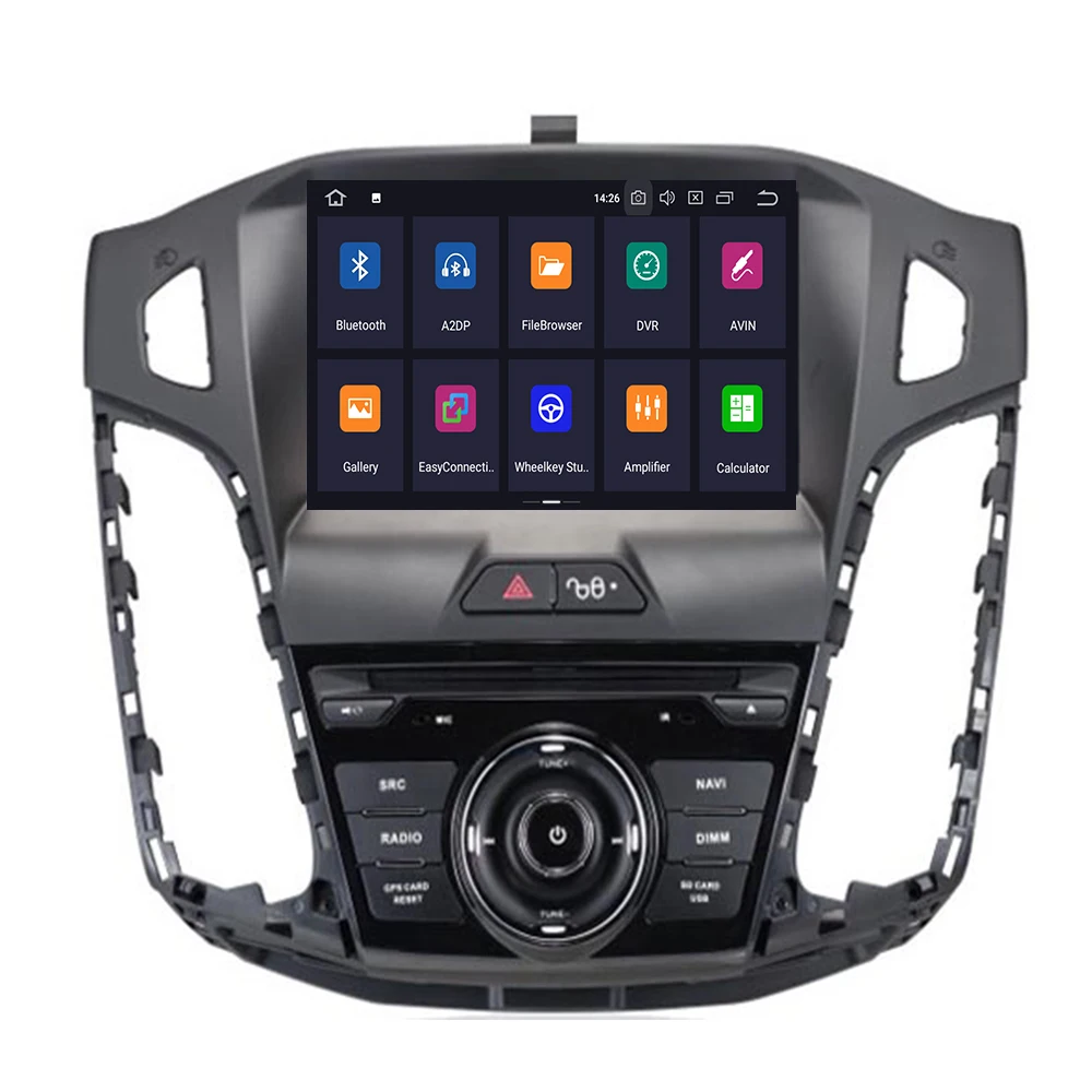 9 "Android 10 4 Гб + 32G 8 ядерный автомобиля GPS мультимедиа навигации для Ford focus 2011 2013 IPS