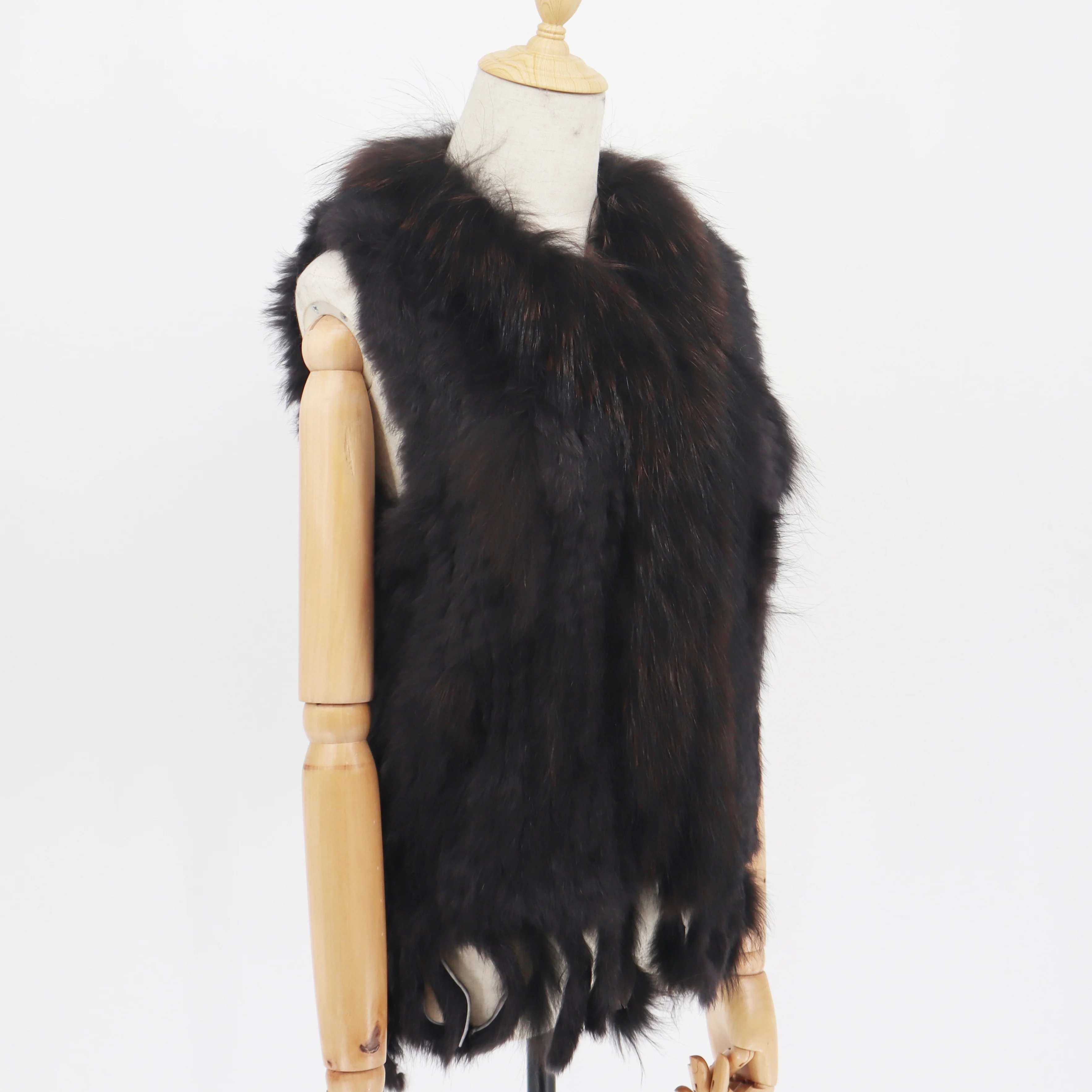 2021 Fashion Real Rabbit Fur Tassel Vest High-end Women Knitted Sleeveless Fur Vests With Real Raccoon Fur Jacket Women Coat
2021 Fashion Real Rabbit Fur Tassel Vest High-end Women Knitted Sleeveless Fur Vests With Real Raccoon Fur Jacket Women Coat