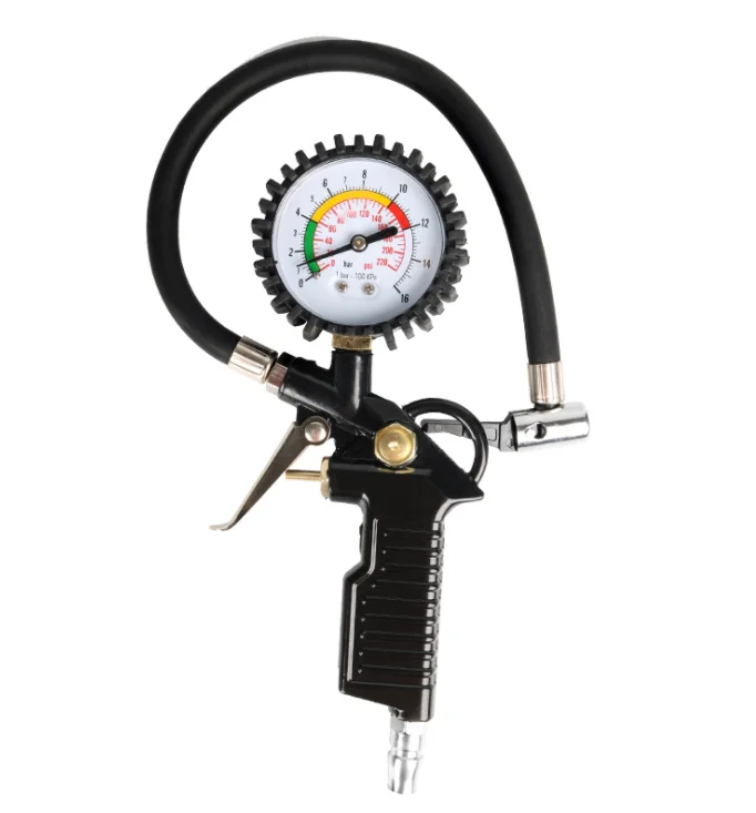 Tire Inflator Deflator Air Pressure Gauge with Hose Accurate Dial Tire Pressure Gauge for Car Motorcycle Bike
Tire Inflator Deflator Air Pressure Gauge with Hose Accurate Dial Tire Pressure Gauge for Car Motorcycle Bike