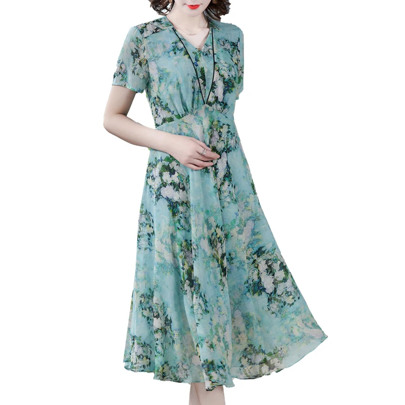 Chikichi 2021 Summer New Ladies Print Office Lady Rayon Dress Short Sleeve Loose Long V-neck Vintage Bohemian Dress
Chikichi 2021 Summer New Ladies Print Office Lady Rayon Dress Short Sleeve Loose Long V-neck Vintage Bohemian Dress
