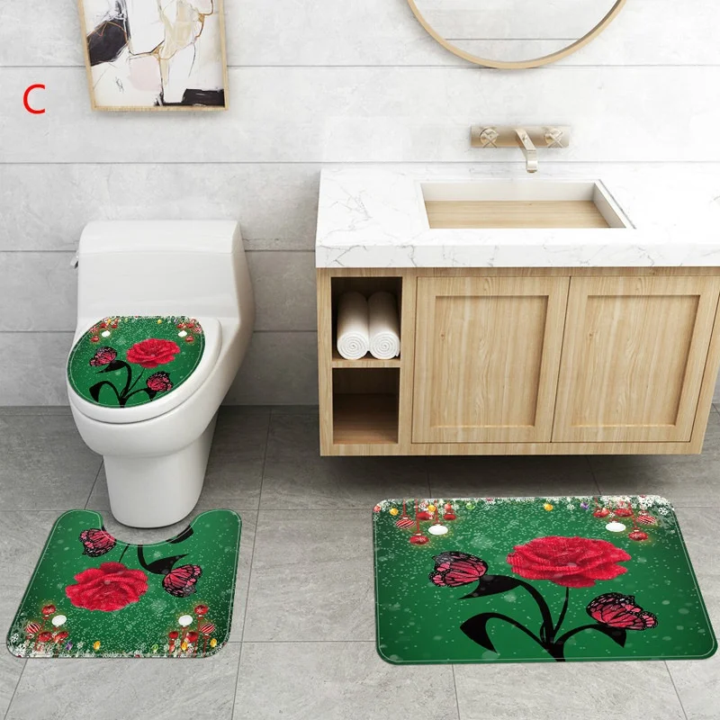 Home Decor Waterproof Shower Curtain Set with 12 Hooks Toilet Covers Bath Mat Bathroom Non-slip Rug Polyester Fabric Washable
Home Decor Waterproof Shower Curtain Set with 12 Hooks Toilet Covers Bath Mat Bathroom Non-slip Rug Polyester Fabric Washable