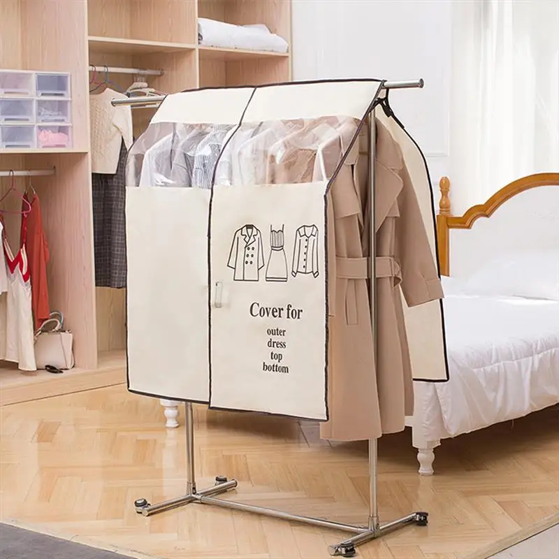 Clothes Hanging Dust Cover Dustproof Garment Rack Cover Non-woven Clothing Hanging Garment Bag for Home Suit Coat Storage 2021
Clothes Hanging Dust Cover Dustproof Garment Rack Cover Non-woven Clothing Hanging Garment Bag for Home Suit Coat Storage 2021