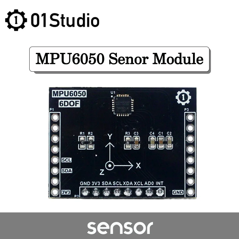 01Studio MPU6050 Senor Modul 6DOF 3-осевой гироскоп и акселерометр | Компьютеры офис