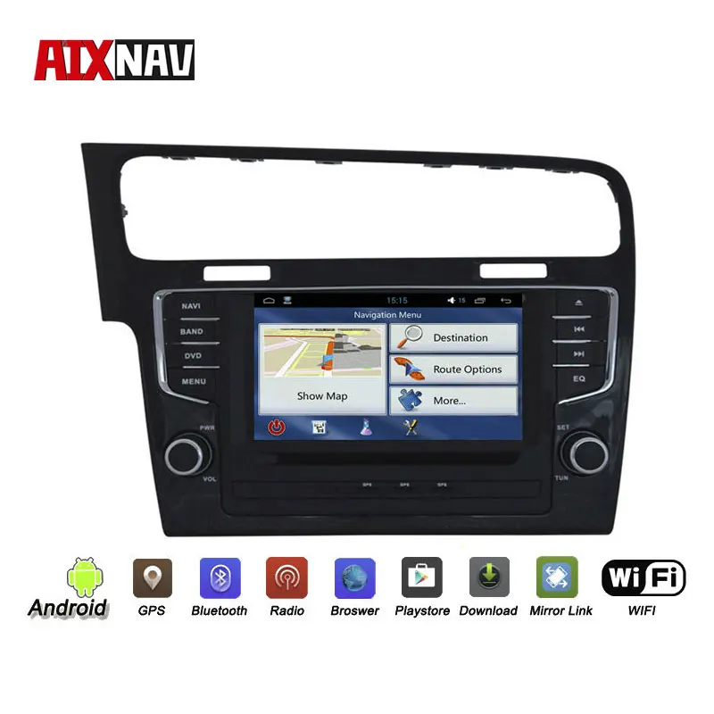 Автомагнитола 2 Din 7 дюймов Android GPS-навигация Bluetooth автомобильный мультимедийный