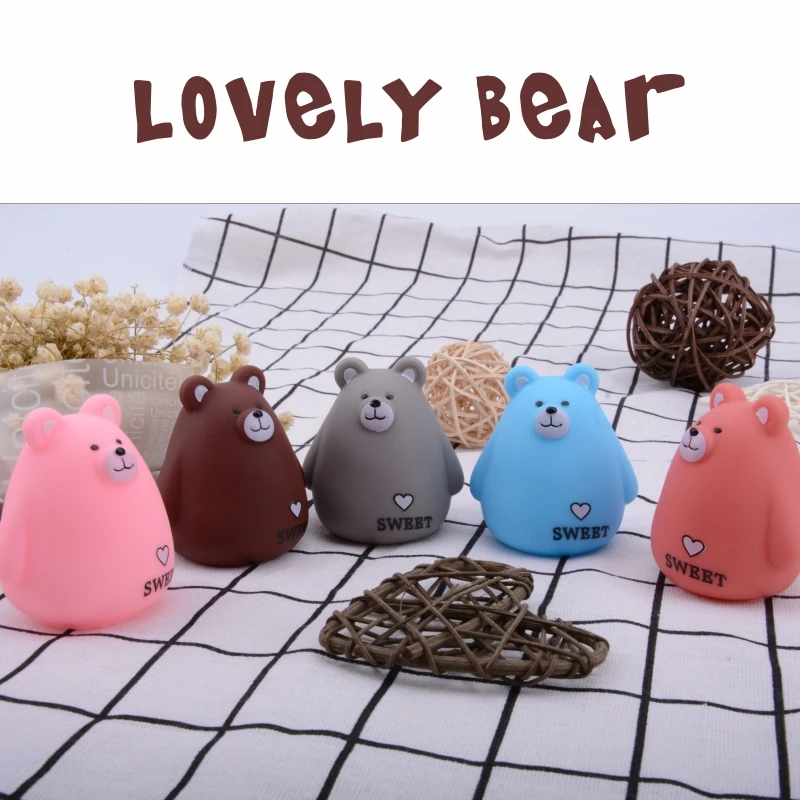 Kawaii Fat bear squeeze силиконовые игрушки Детские сюрприз подарки для женщин сумка