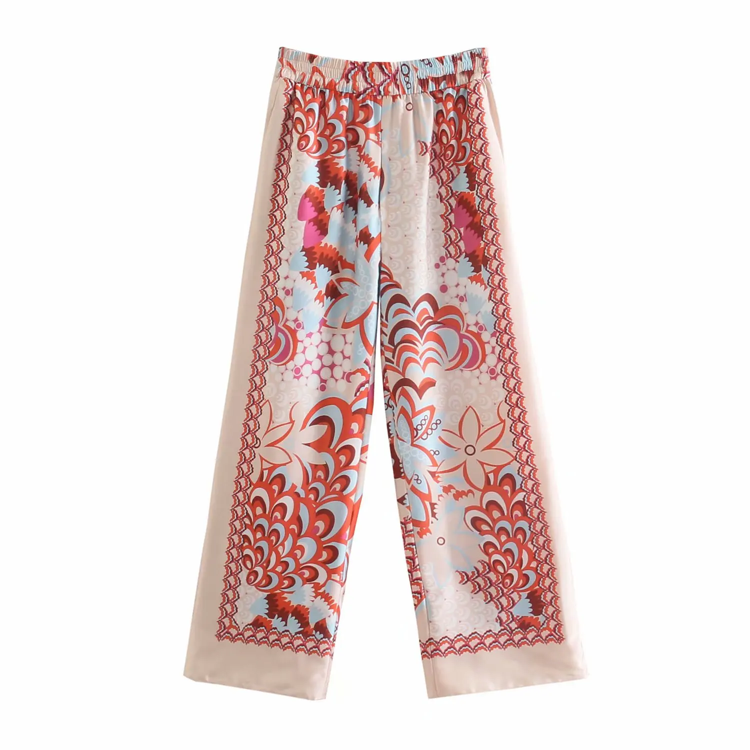 Conjunto de dos piezas formado por Camisa estampada y pantalones de pierna ancha para mujer, moda elegante e informal, verano, 2
Conjunto de dos piezas formado por Camisa estampada y pantalones de pierna ancha para mujer, moda elegante e informal, verano, 2