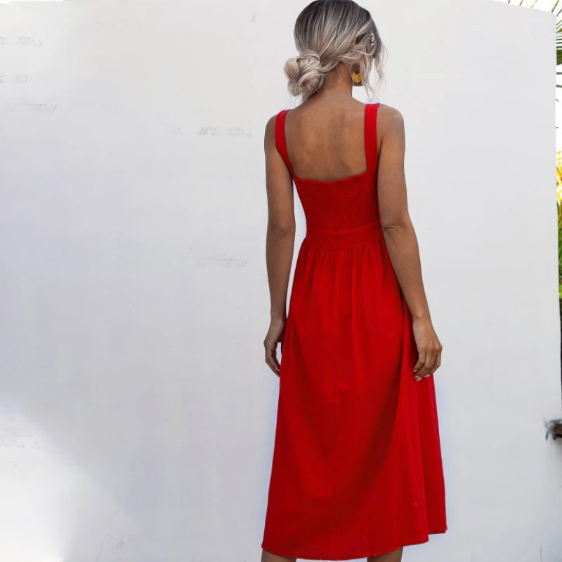 Summer Sexy Solid Off Shoulder Backless Sleeveless Casual Ruched Slip Midi Dress For Women Party Vestidos Elegan Tes Para Mujer
Summer Sexy Solid Off Shoulder Backless Sleeveless Casual Ruched Slip Midi Dress For Women Party Vestidos Elegan Tes Para Mujer