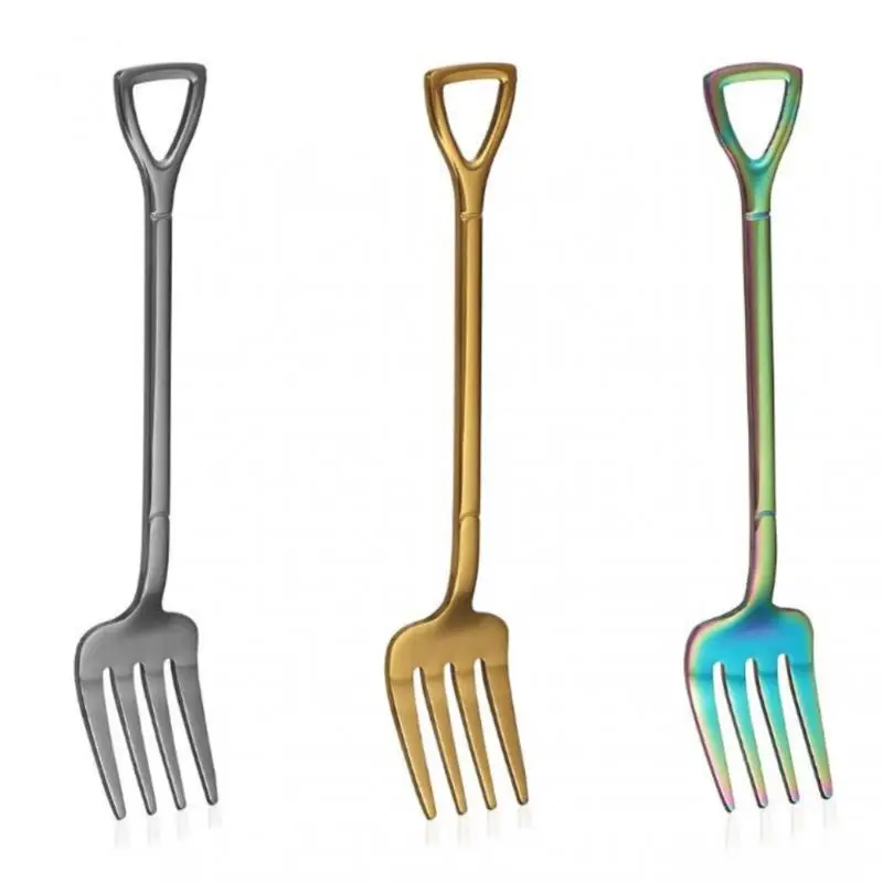 Stainless Steel Tableware Multi-color Fruit Fork Cutlery Hot Shovel Shape Ice Cream Fork Fruit Can Be Hang Kitchen Accessories
Stainless Steel Tableware Multi-color Fruit Fork Cutlery Hot Shovel Shape Ice Cream Fork Fruit Can Be Hang Kitchen Accessories