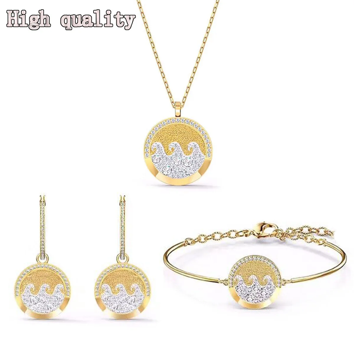 High Quality SWA Fashion Jewelry Exquisite Crystal Wave Design Temperament Noble Women's Necklace Gift
High Quality SWA Fashion Jewelry Exquisite Crystal Wave Design Temperament Noble Women's Necklace Gift
