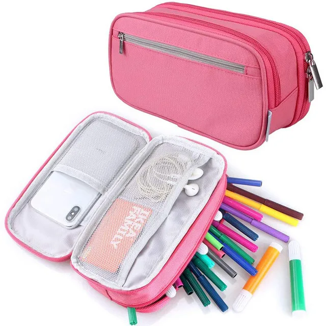 Double Face Pencil Bag Large Capacity Pencilcase Zip Pouch Canvas Cosmetic Bag Macaron Color Stationery Storage For Boys Girls
Double Face Pencil Bag Large Capacity Pencilcase Zip Pouch Canvas Cosmetic Bag Macaron Color Stationery Storage For Boys Girls