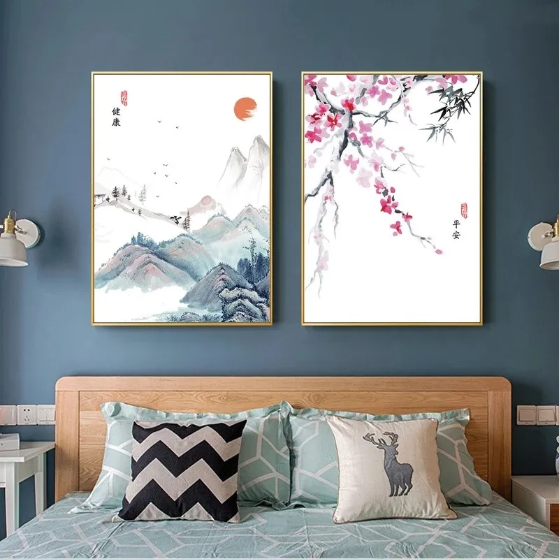 Canvas Painting Plum Blossom Landscape Poster Chinese Culture Feng Shui Ink Painting Wall Painting Living Room Home Decoration
Canvas Painting Plum Blossom Landscape Poster Chinese Culture Feng Shui Ink Painting Wall Painting Living Room Home Decoration
